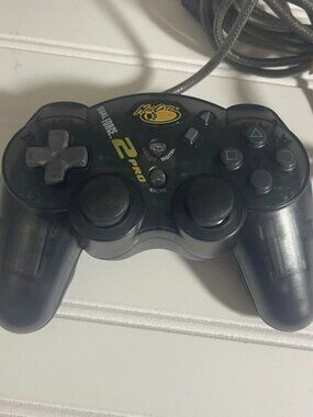 Mad Catz Black Dual Force Controller for Sony Playstation 1 or 2 PS1 Ps2 tested